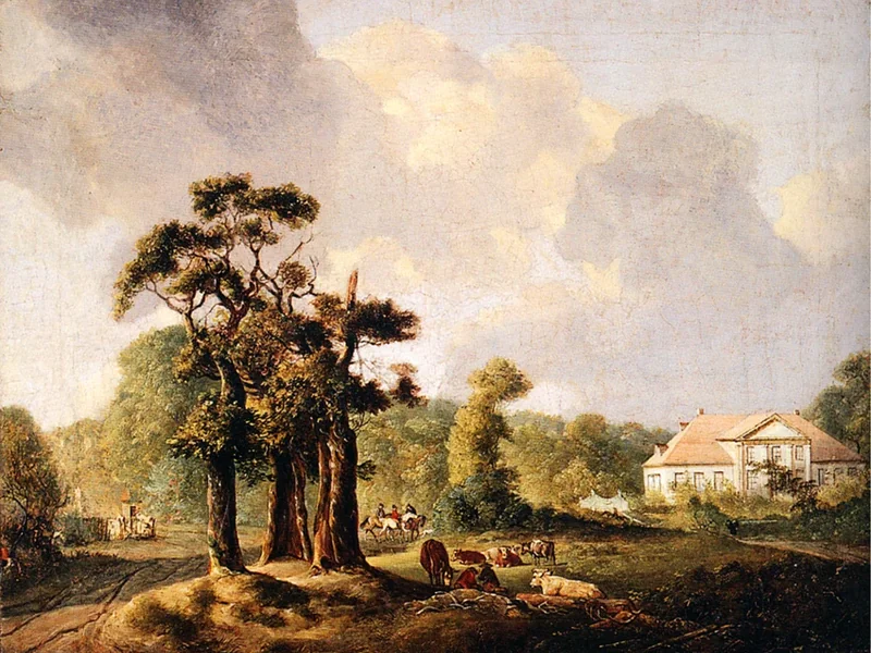 1766-Johann Heinrich Menken - Un buon riposo in campagna
